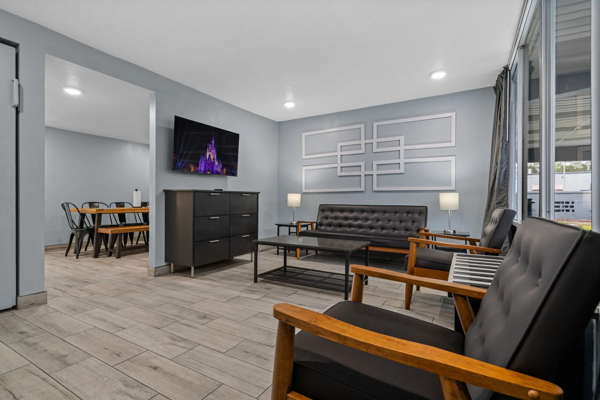 Two-Bedroom Two-Bathroom Suite — Living